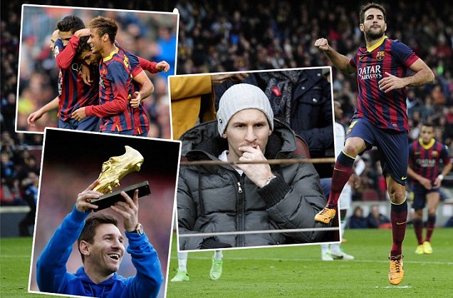 Fabregas Cetak Gol, si Sepatu `Messi` Emas jadi Penonton